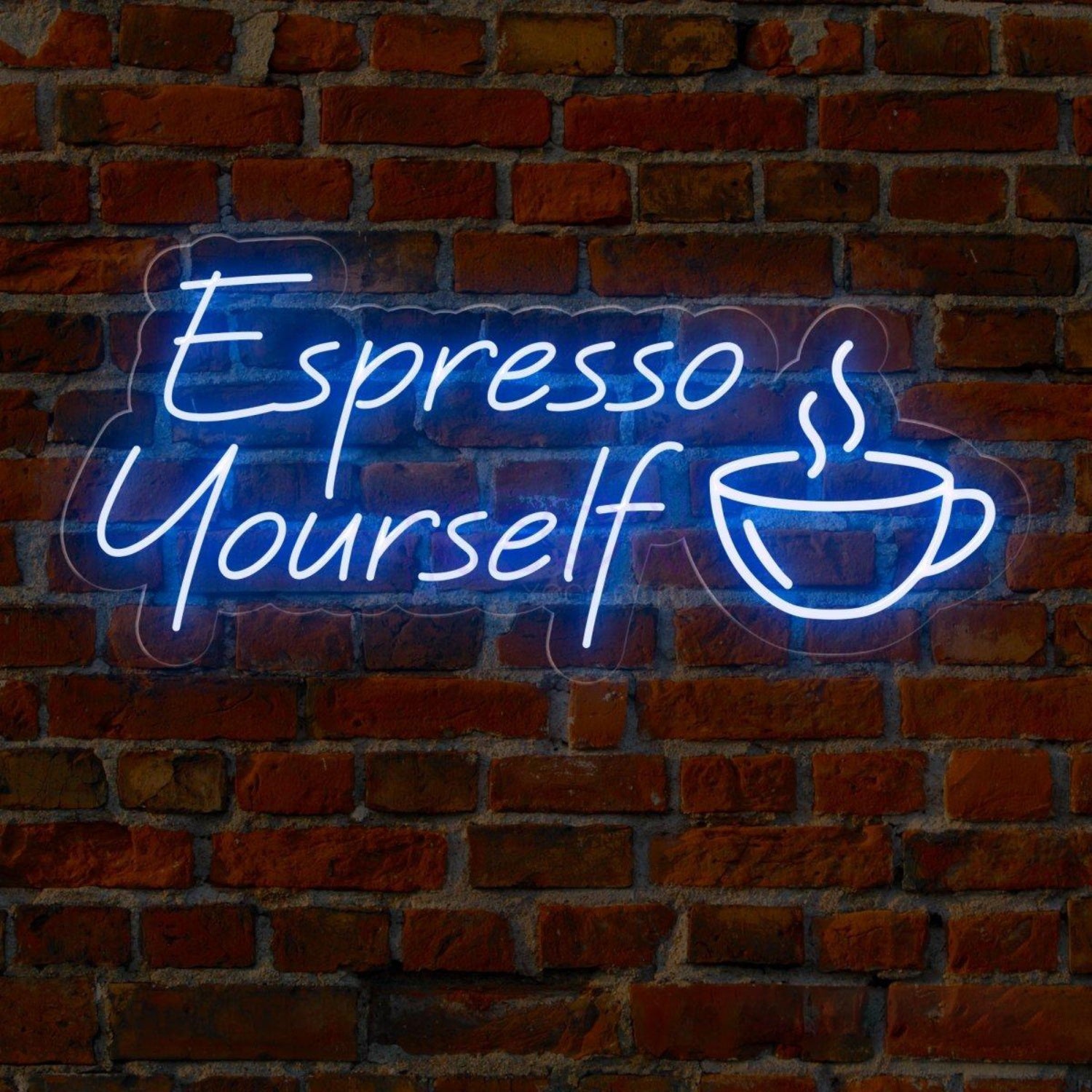 Espresso Yourself Coffee Cup Led Neon Sign For Cafe Window Decor | Shineneon