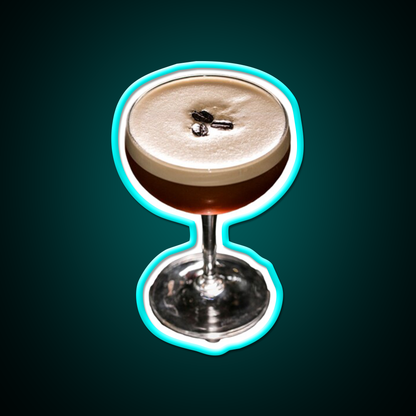 Espressomartini Cocktail Bar Decor Led Neon Sign Rgb Color - Size and dimension reference