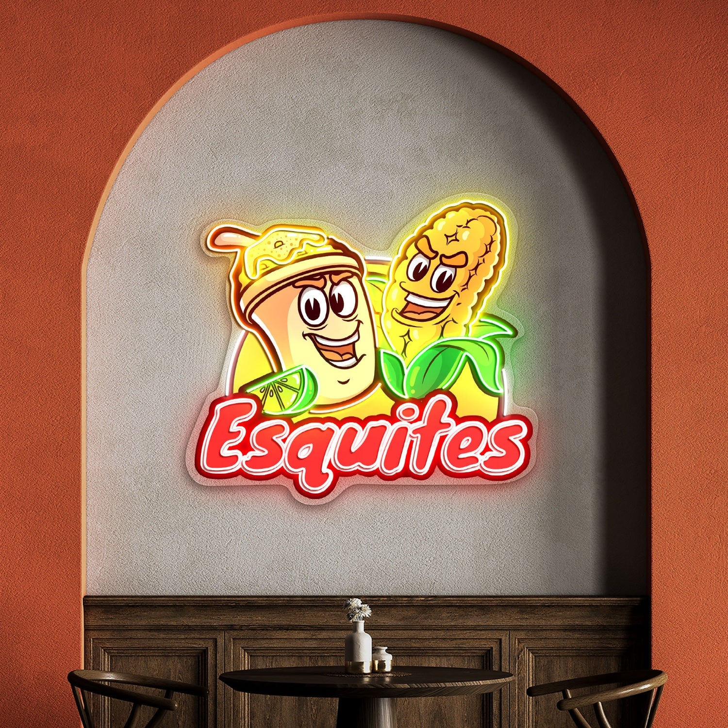 Esquites Acrylic Led Neon Sign Mexico Esquites LED Sign | Shineneon
