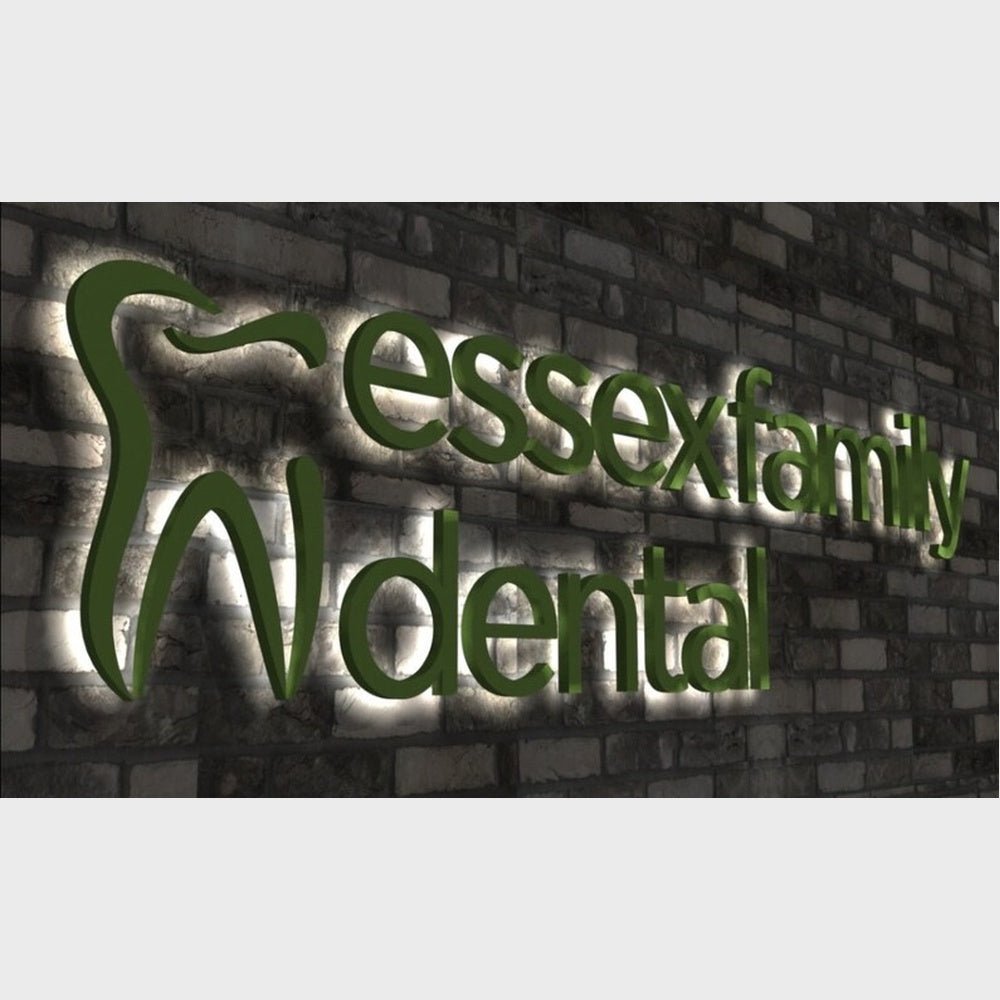 Essex Family Dental 3D Backlit Channel Letters Led Light Sign - Shineneon