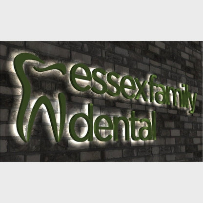 Essex Family Dental 3D Backlit Channel Letters Led Light Sign - Shineneon
