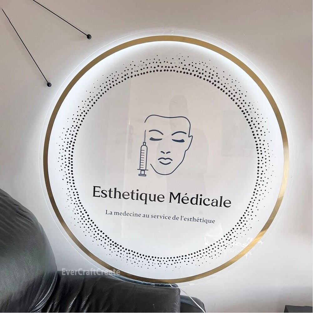 Esthetique Medicale Acrylic Business Logo Sign - Shineneon