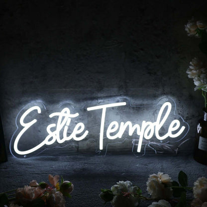 Estie Temple White Led Neon Sign - Shineneon