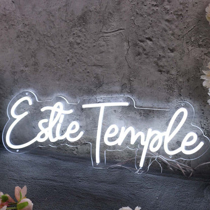 Estie Temple White Led Neon Sign - Shineneon