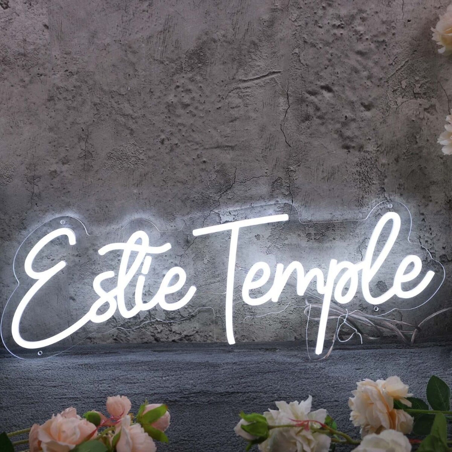 Estie Temple White Led Neon Sign - Shineneon