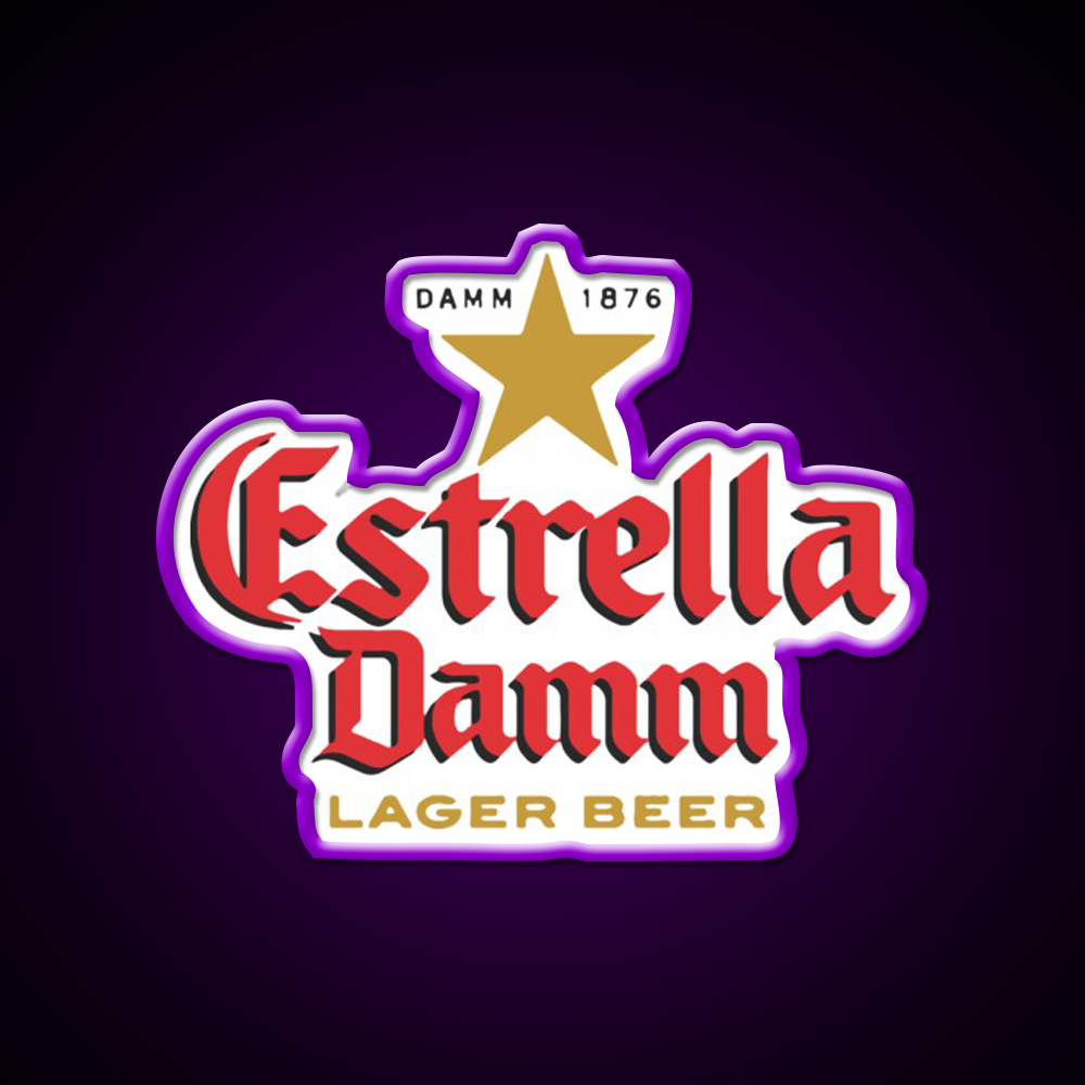 Estrella Damm Cocktail Bar Decor Led Neon Sign Rgb Color - LED neon sign view 9