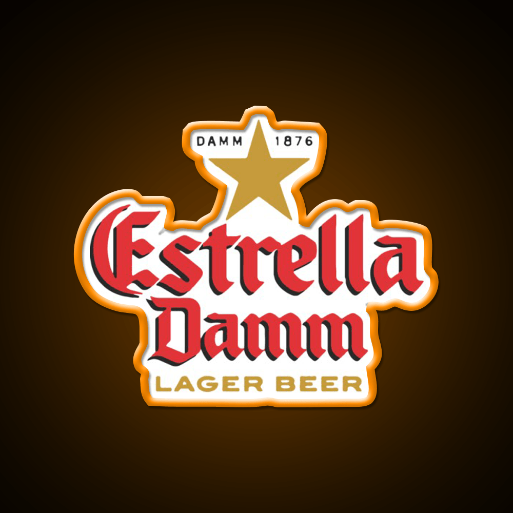Estrella Damm Cocktail Bar Decor Led Neon Sign Rgb Color - Shineneon