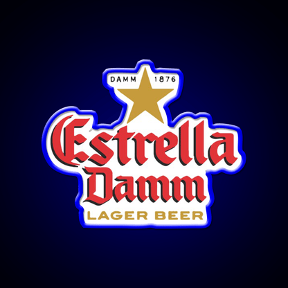 Estrella Damm Cocktail Bar Decor Led Neon Sign Rgb Color - Shineneon