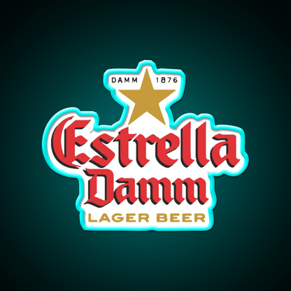 Estrella Damm Cocktail Bar Decor Led Neon Sign Rgb Color - Shineneon