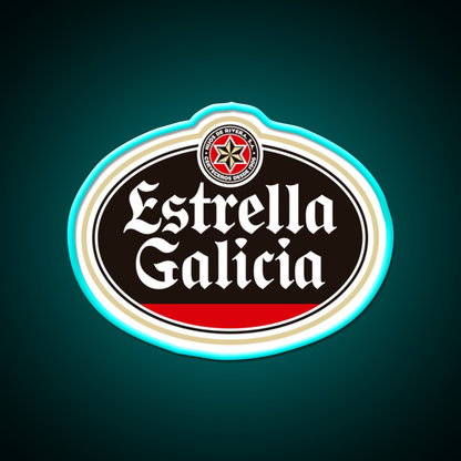 Estrella Galicia Beer Spain Beer Bar Decor Led Neon Sign Rgb Color - Size and dimension reference