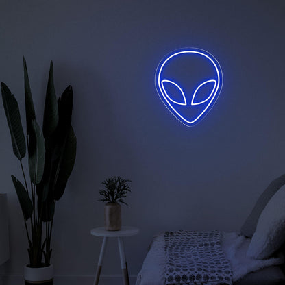 Et Alien Head Green Led Neon Sign For Home Decor Sci-Fi Theme | Shineneon