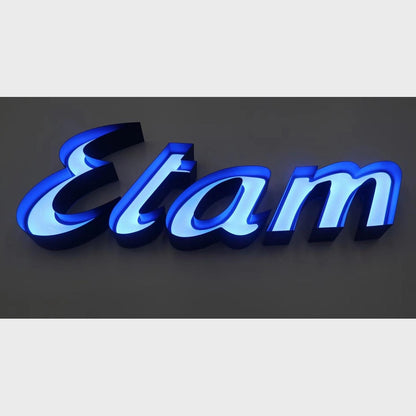 Etam 3D Frontlit Channel Letters Led Light Sign