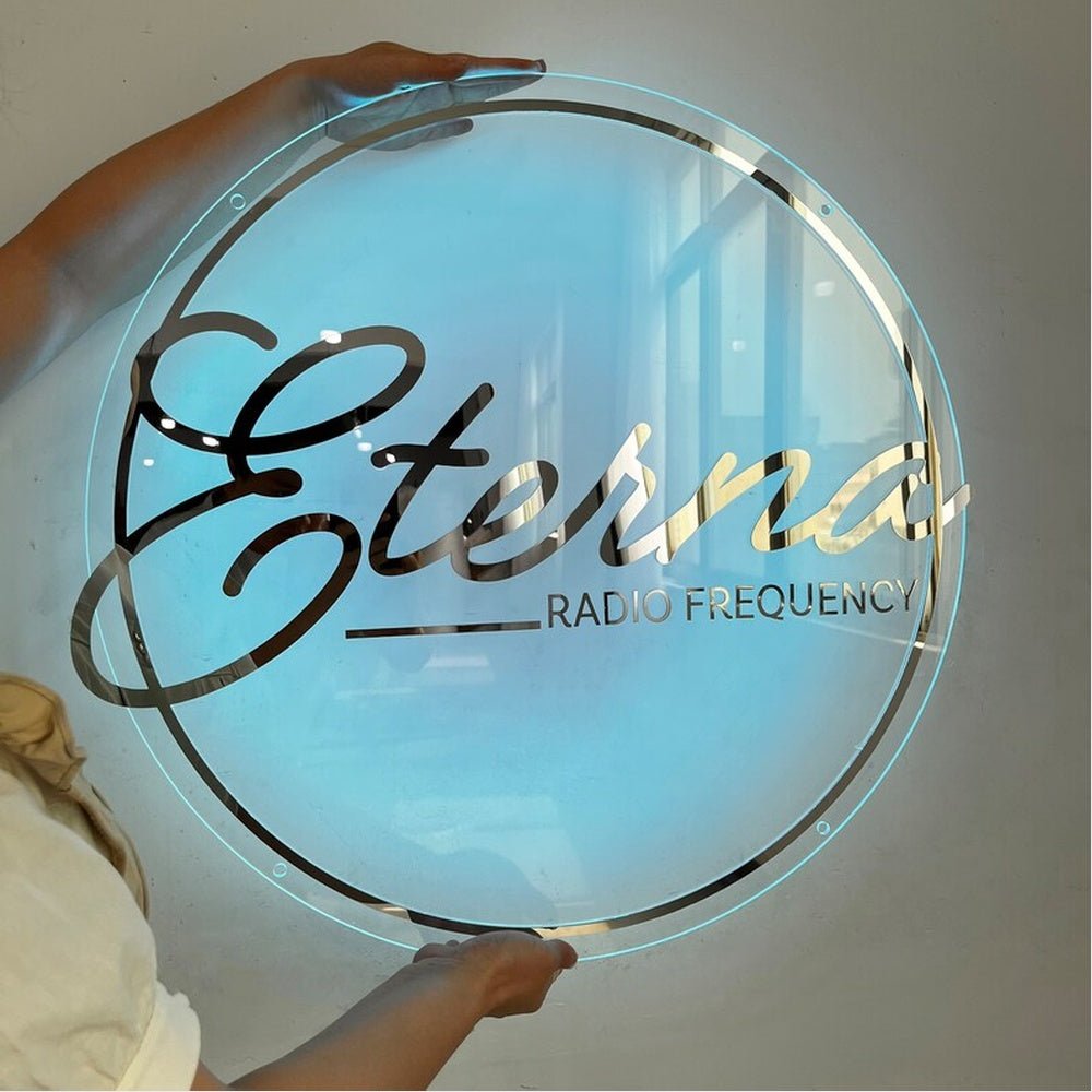 Eterna Radio Acrylic Business Logo Sign - Shineneon