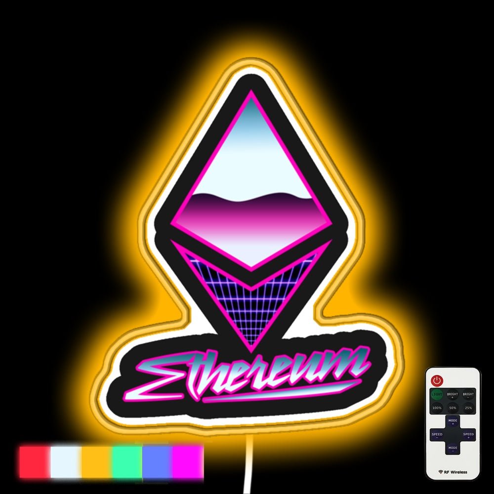 Ethereum 80s Retro Led Neon Sign - Shineneon