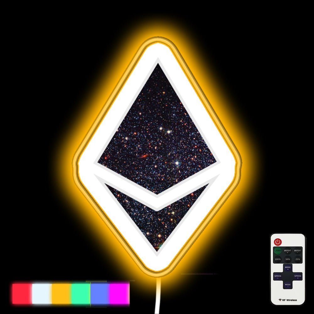 Ethereum Galaxy Stars Led Neon Sign - Shineneon