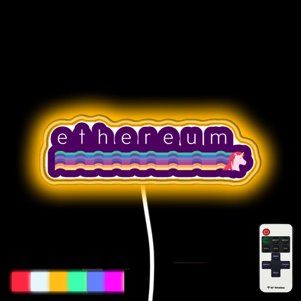 Ethereum Unicorn Led Neon Sign - Shineneon