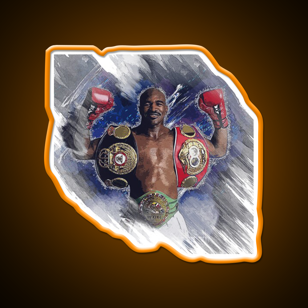 Evander Holyfield Gym Fitness Led Neon Sign Rgb Color - LED neon sign view 6