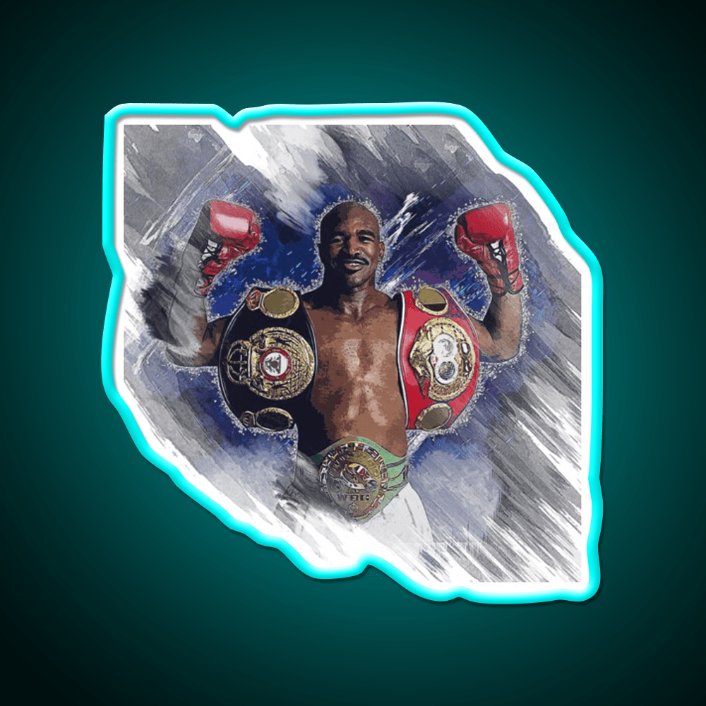 Evander Holyfield Gym Fitness Led Neon Sign Rgb Color - Shineneon