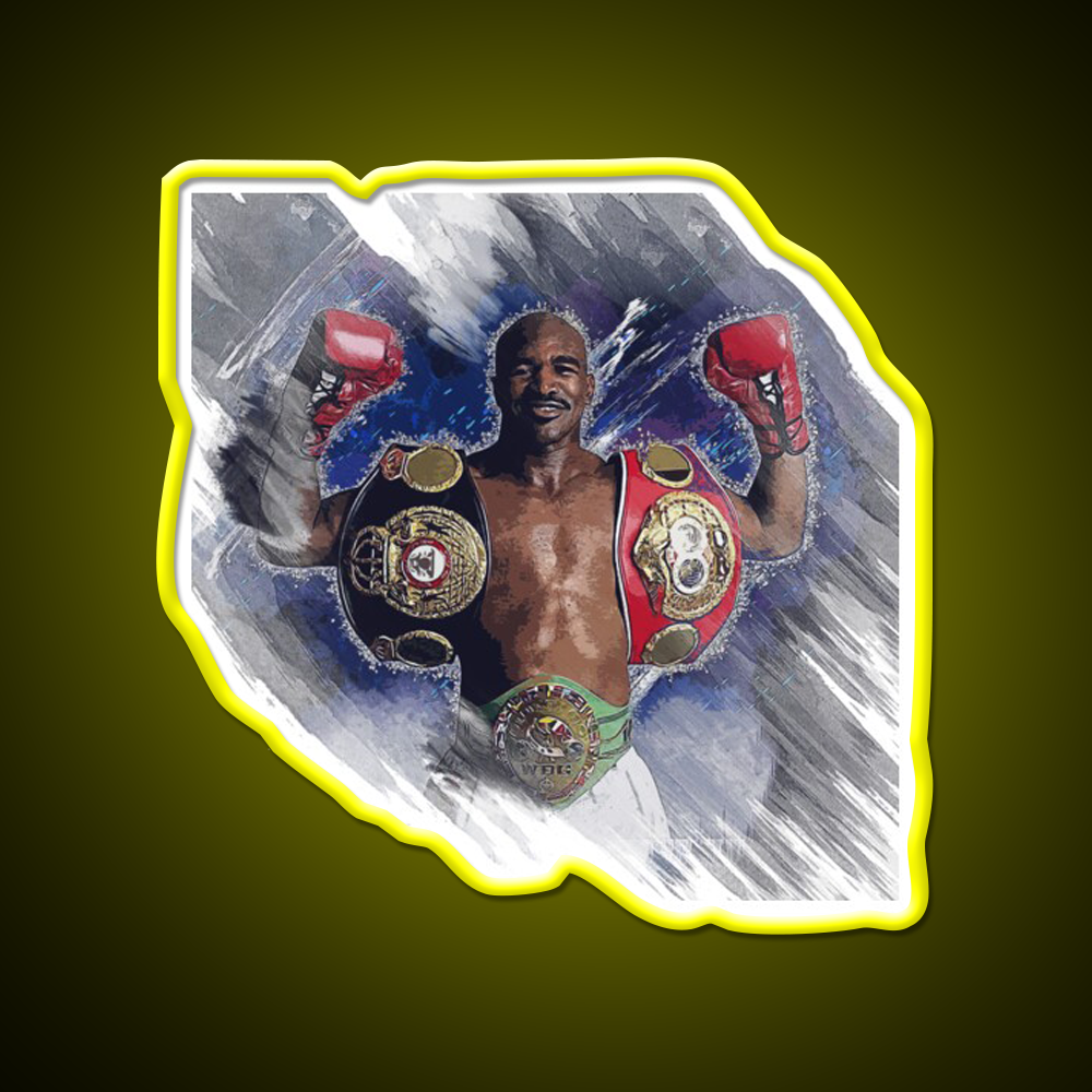 Evander Holyfield Gym Fitness Led Neon Sign Rgb Color - LED neon sign view 7