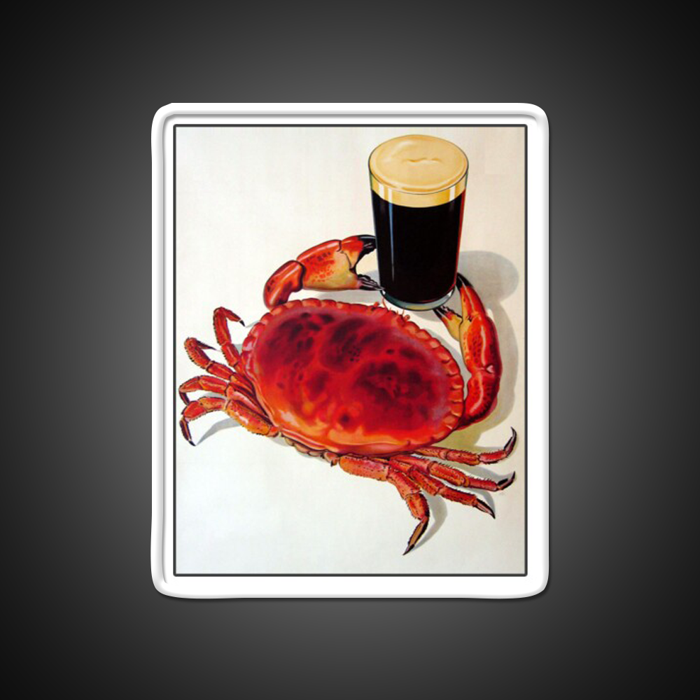 Even Crabs Love Guinness Beer Bar Decor Led Neon Sign Rgb Color - LED neon sign view 11