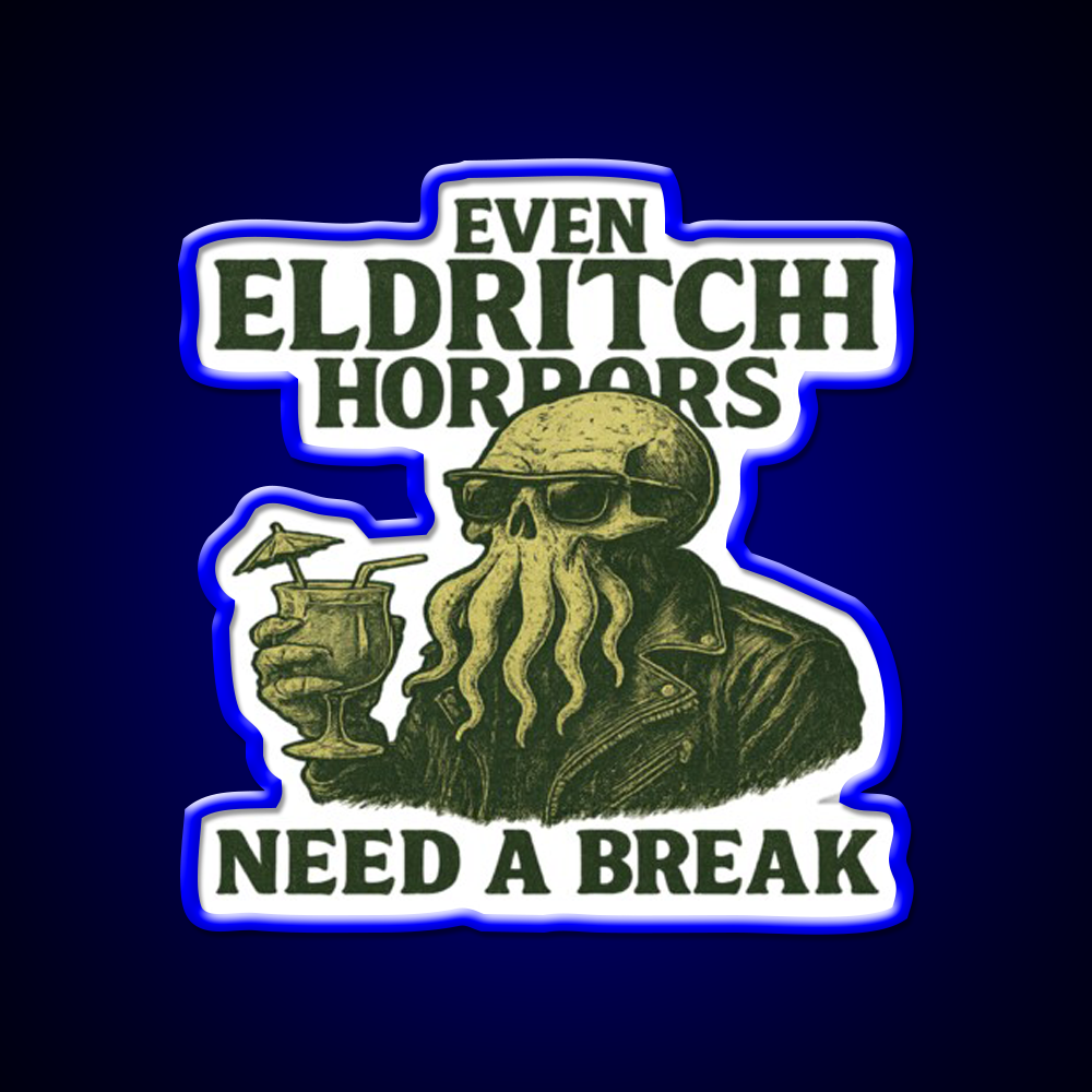 Even Eldritch Horrors Need A Break Cocktail Bar Decor Led Neon Sign Rgb Color - LED neon sign view 5