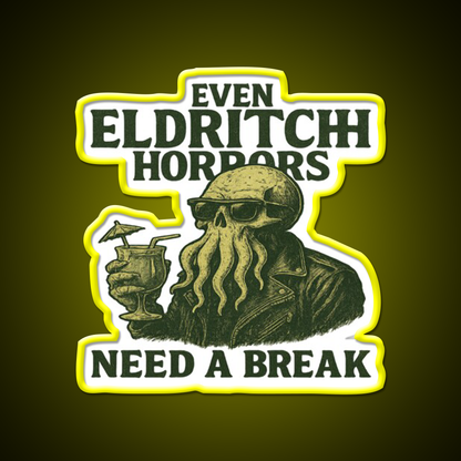 Even Eldritch Horrors Need A Break Cocktail Bar Decor Led Neon Sign Rgb Color - LED neon sign view 7