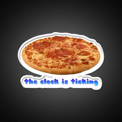 Even My Clock Is Ticking Fast Food Led Neon Sign For Burger Place Rgb Color - Shineneon