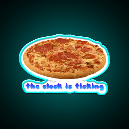 Even My Clock Is Ticking Fast Food Led Neon Sign For Burger Place Rgb Color - Shineneon