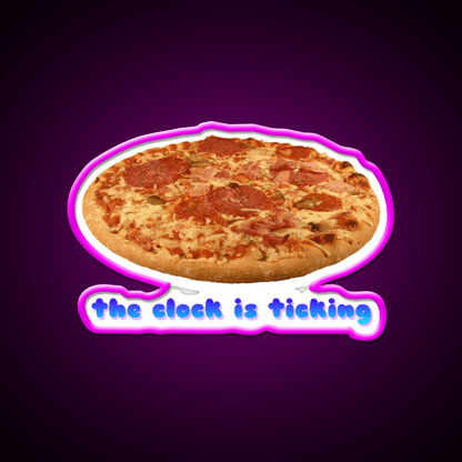 Even My Clock Is Ticking Fast Food Led Neon Sign For Burger Place Rgb Color - Shineneon