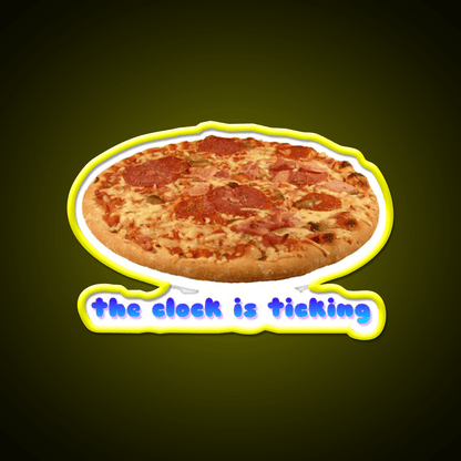 Even My Clock Is Ticking Fast Food Led Neon Sign For Burger Place Rgb Color - Shineneon