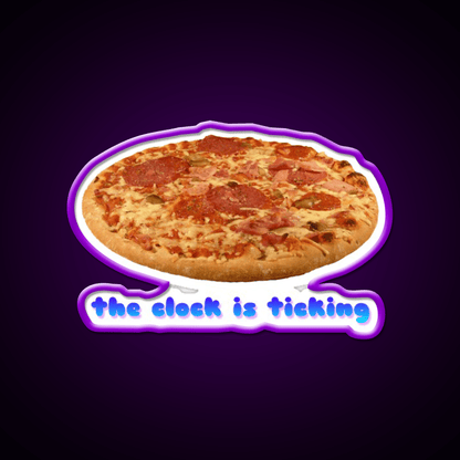 Even My Clock Is Ticking Fast Food Led Neon Sign For Burger Place Rgb Color - Shineneon
