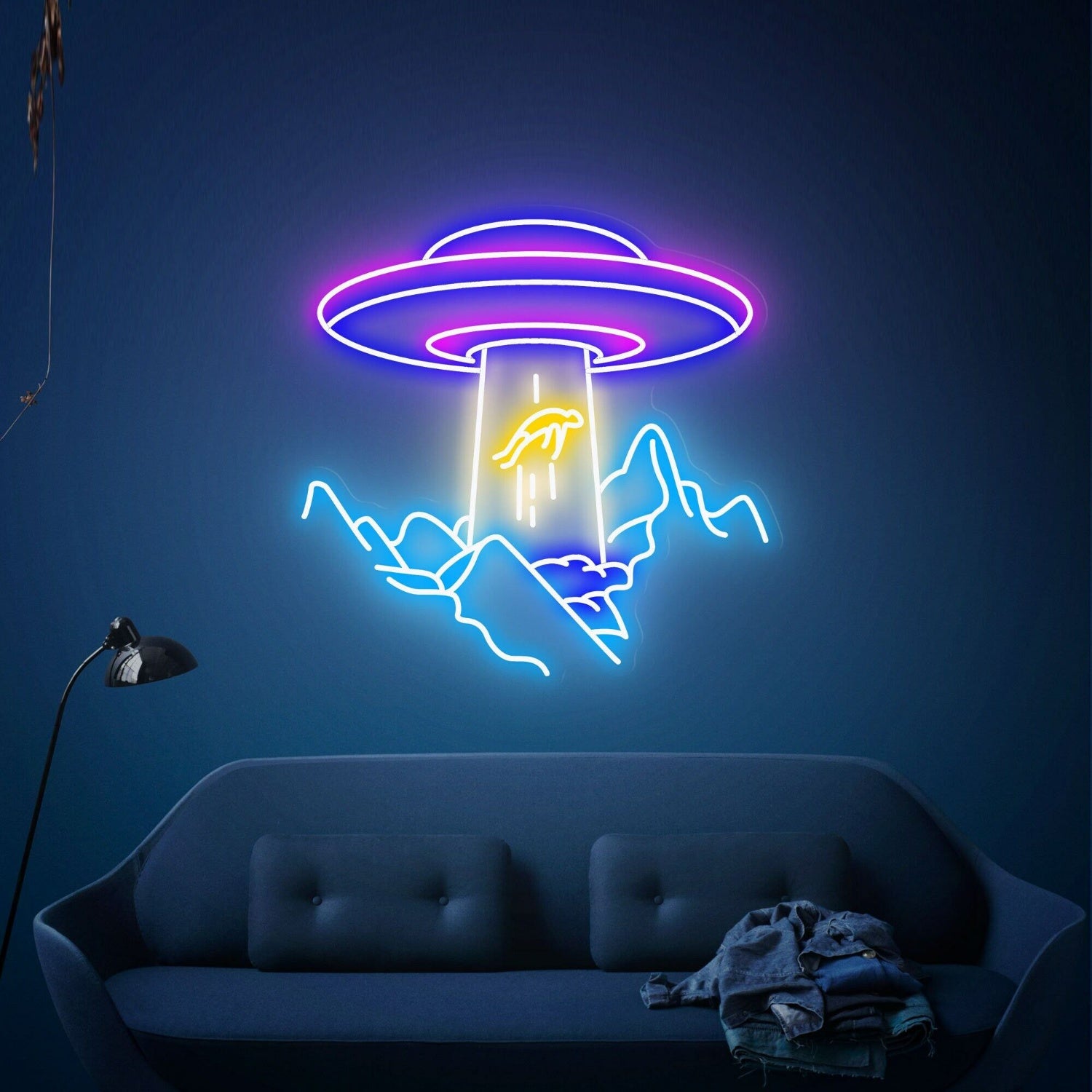 Evenings Bedroom Ufo Sign Fenchanting Wall Art | Shineneon