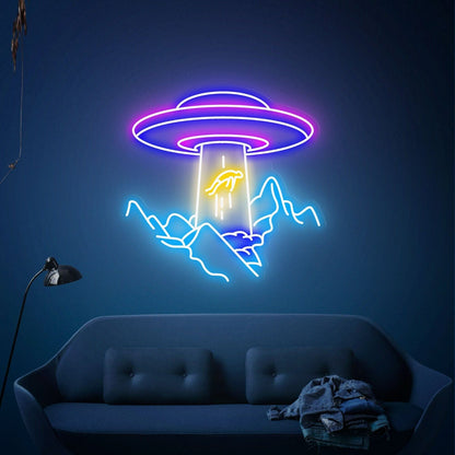 Evenings Bedroom Ufo Sign Fenchanting Wall Art - Shineneon