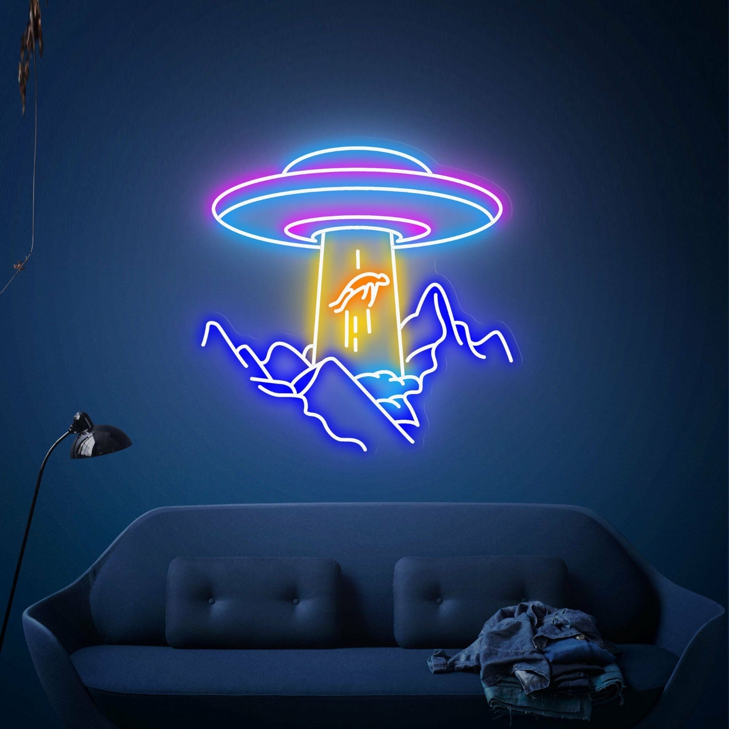 Evenings Bedroom Ufo Sign Fenchanting Wall Art - Shineneon