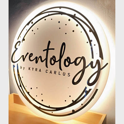 Eventology Salon Acrylic Business Logo Sign - Shineneon