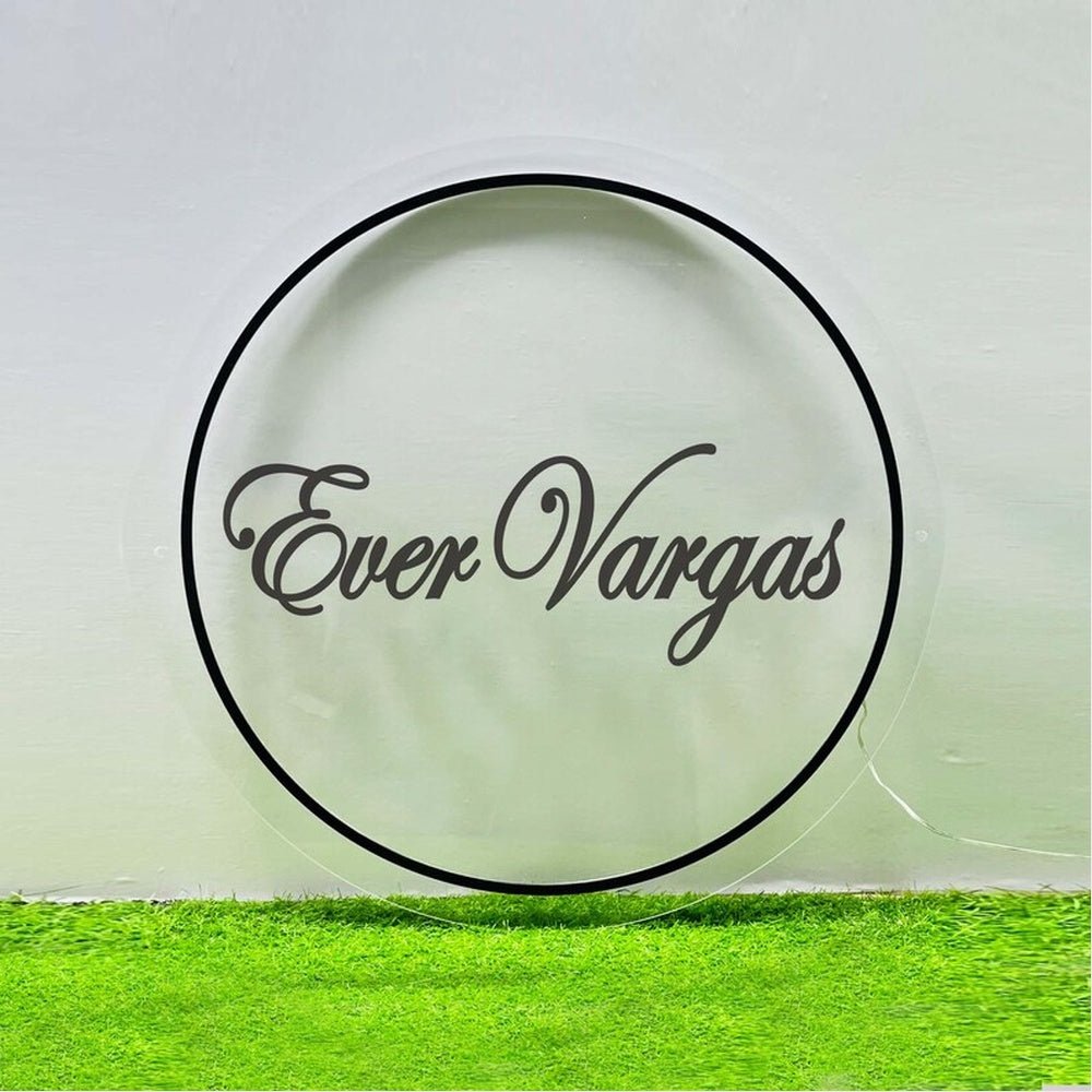 Ever Vargas Acrylic Business Logo Sign - Shineneon