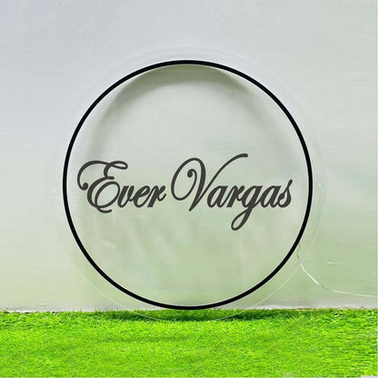 Ever Vargas Acrylic Business Logo Sign - Shineneon