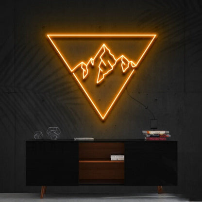 Everest Triangle Led Neon Sign For Nature And Adventure Lovers - Shineneon
