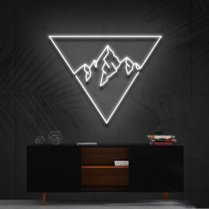Everest Triangle Led Neon Sign For Nature And Adventure Lovers - Shineneon