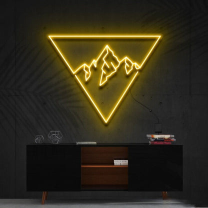 Everest Triangle Led Neon Sign For Nature And Adventure Lovers - Shineneon