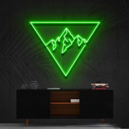 Everest Triangle Led Neon Sign For Nature And Adventure Lovers - Shineneon