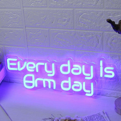 Every Day Is Arm Day Blue Led Neon Sign - Shineneon