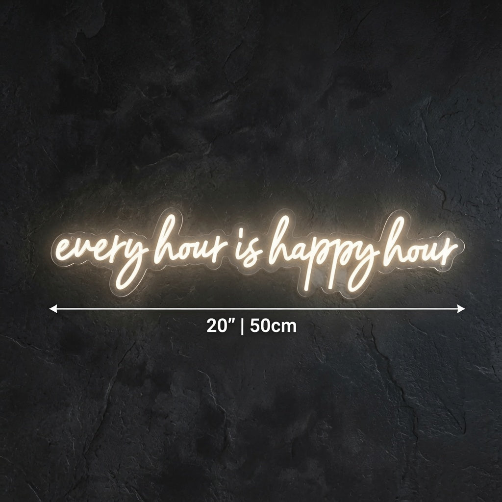 Every Hour Is Happy Hour LED Neon Sign Wall Neon Sign - Shineneon