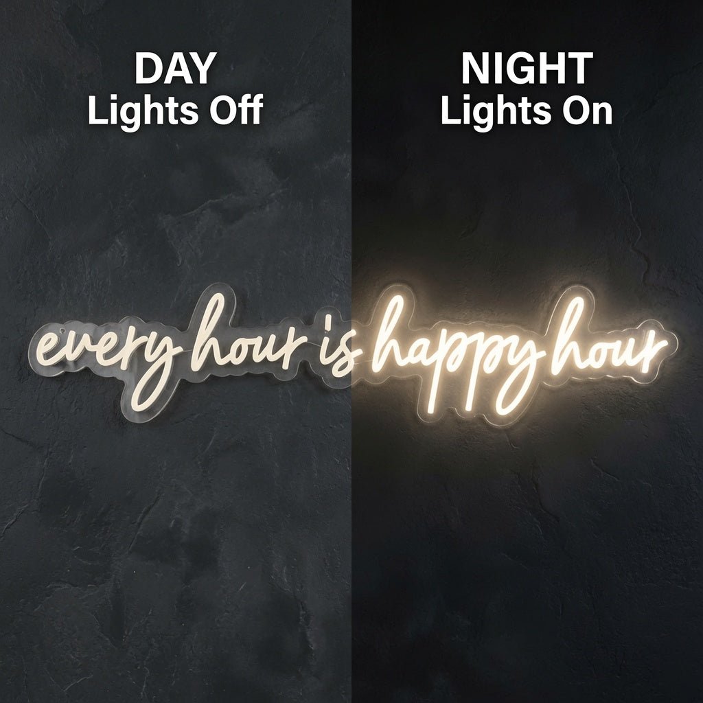 Every Hour Is Happy Hour LED Neon Sign Wall Neon Sign - Shineneon