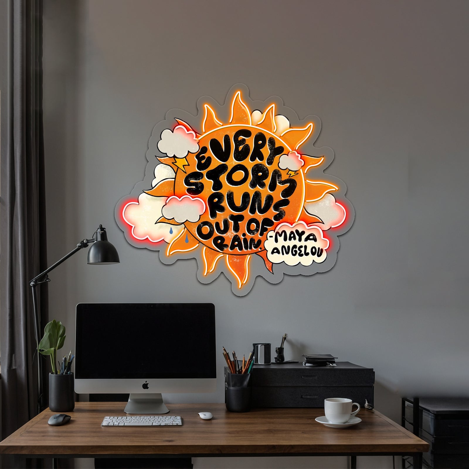 Every Storm Runs Out Of Rain Room Lights Neon