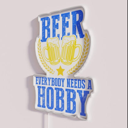 Everybody Needs A Hobby Craft Beer Brewer Rgb Led Neon Sign - Shineneon