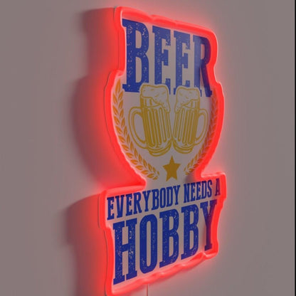 Everybody Needs A Hobby Craft Beer Brewer Rgb Led Neon Sign - Shineneon