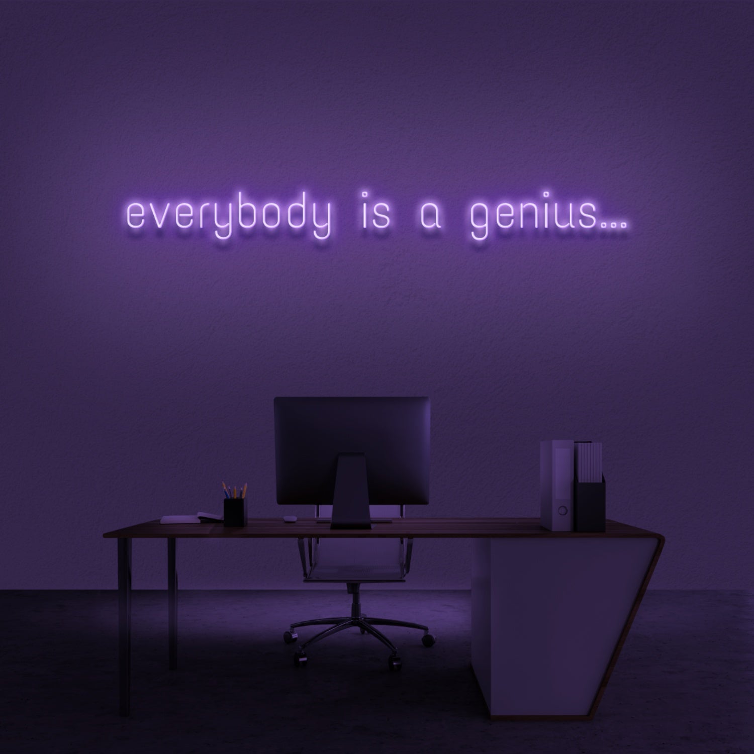 Everyone Is A Genius Neon Sign | Shineneon