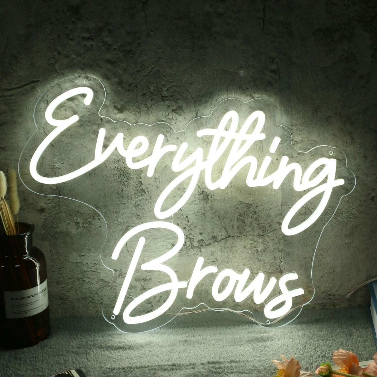 Everything Brows White Led Neon Sign - Shineneon
