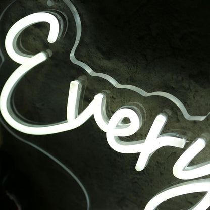 Everything Brows White Led Neon Sign - Shineneon